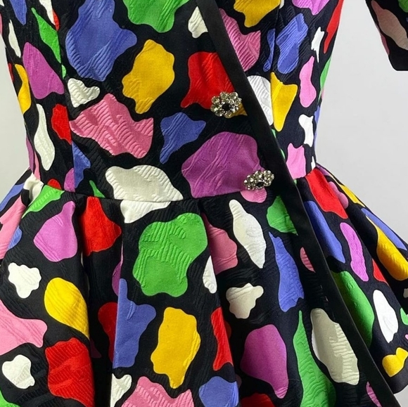 Gorgeous! Vintage Saks 5th Ave Peplum Asymmetrical Jacket Top - Picture 2 of 2